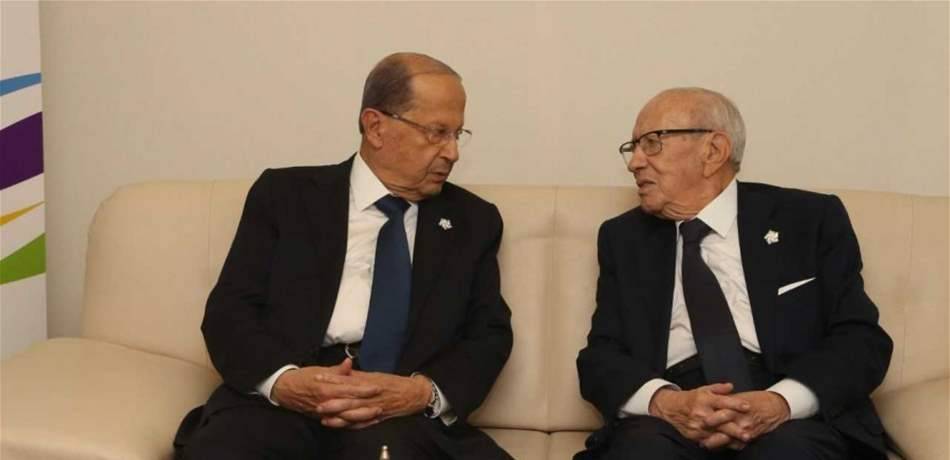 عون يصل الى تونس للمشاركة في القمة العربية