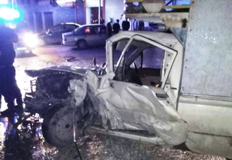 بالصورة: جريحان في حادث سير على طريق عام برقايل