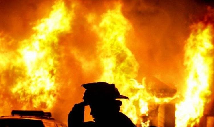 حريق داخل منزل مؤلف من طابقين في البياضة