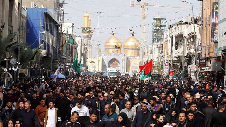 بالصور۔۔۔ مليون زائر يحيون ذكرى وفاة الإمام الكاظم في بغداد