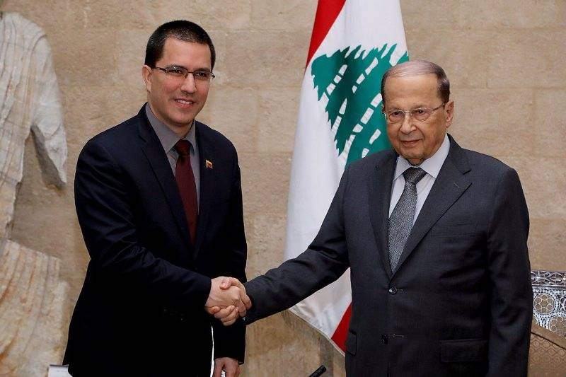 عون استقبل وزير خارجية فنزويلا