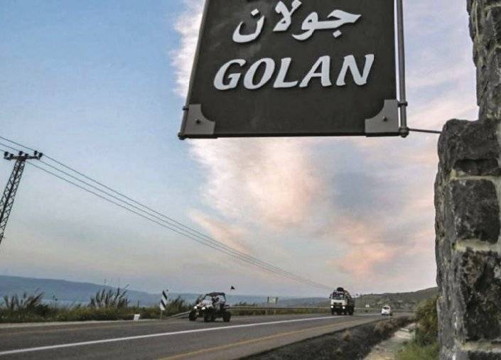 خارطة الجولان السوري المحتل