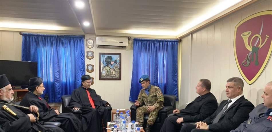 الراعي في مقر قيادة القطاع الغربي لليونيفيل بصور