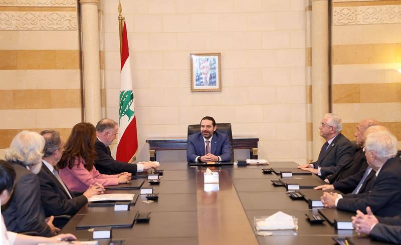الحريري استقبل ممثلة الأمين العام للأمم المتحدة للحد من مخاطر الكوارث ورئيس المجلس العالمي للمياه
