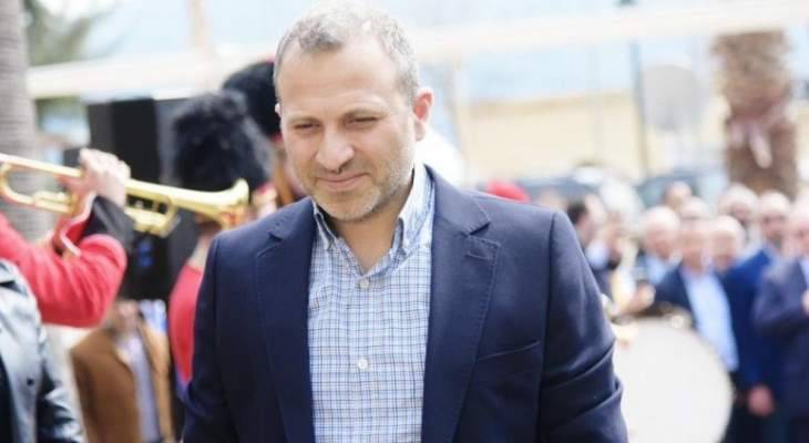 باسيل: خوفنا الحقيقي في موضوع النازحين هو التوطين وتهجير السكان الاصليين