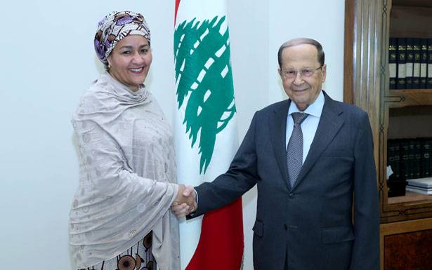 استقبل نائبة الأمين العام للأمم المتحدة والتقى زواراً