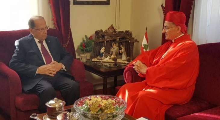 وصول البطريرك الراعي إلى قصر بعبدا للقاء الرئيس عون
