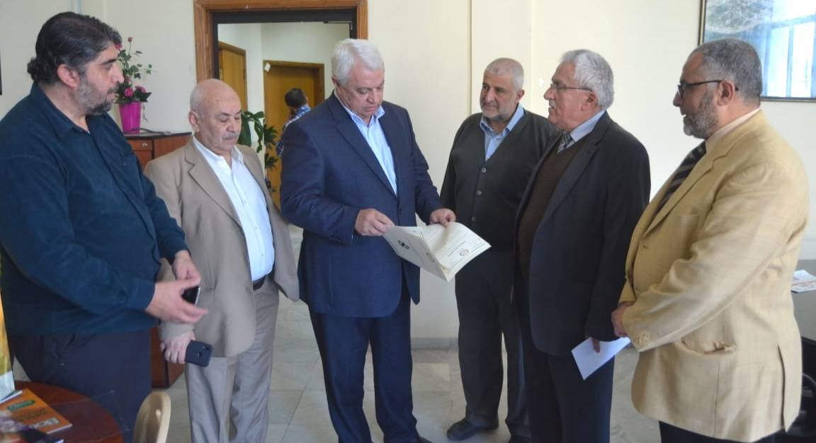 قمر الدين التقى وفدي أوجيرو وكنام واطلع من وفد بيت الزكاة والخيرات على أنشطة رمضان في طرابلس