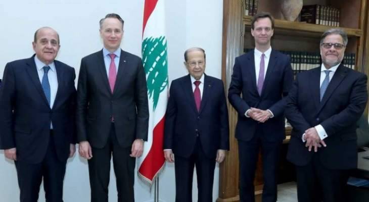 الرئيس عون استقبل المدير التنفيذي لشركة التأمين الفرنسية AXA GROUP