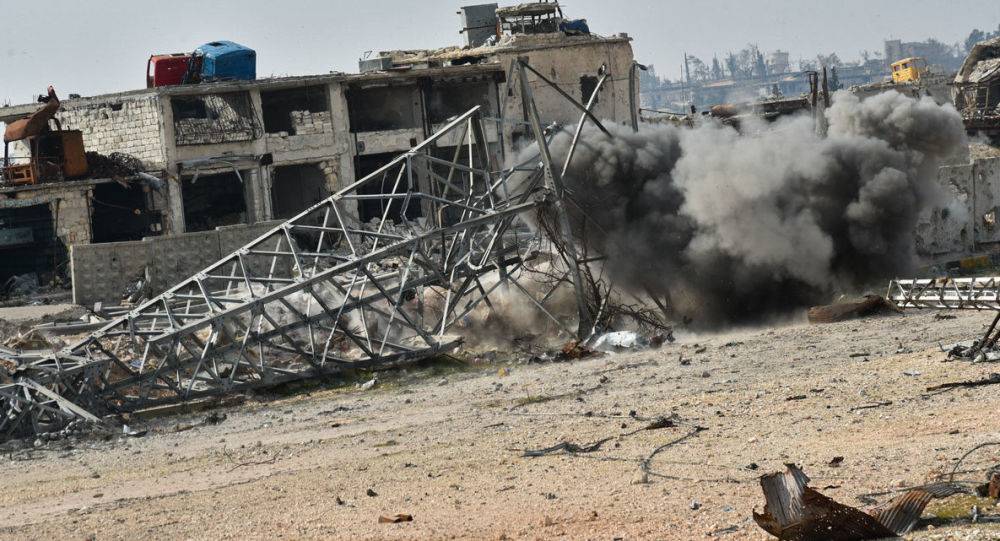 مأساة في حلب جراء القصف ..