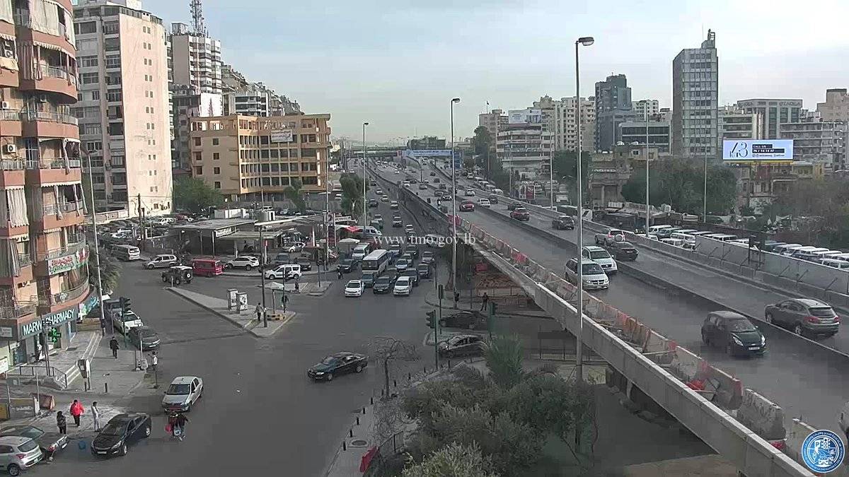 حركة المرور على بعض الطرقات الرئيسية