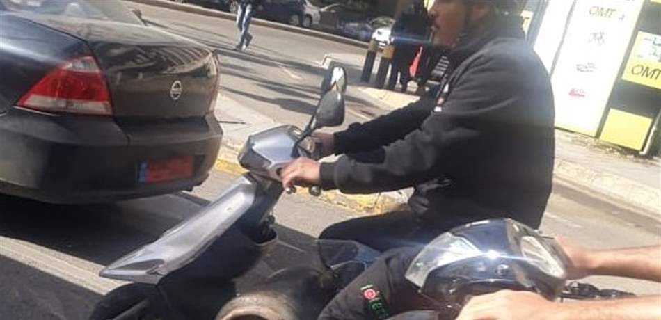 صورة تثير الهلع في الأشرفية.. غاز delivery؟!