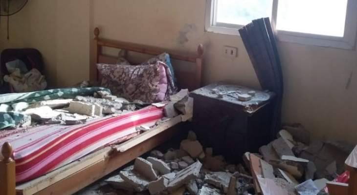 صابة شخص نتيجة انهيار سقف منزل في منطقة الصرفند