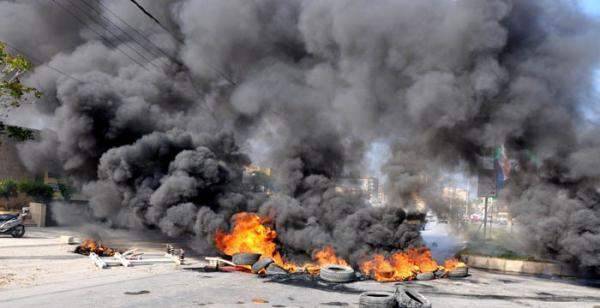 إعادة فتح طريق صيدا الزهراني بعد قطعها من قبل العسكريين المتقاعدين