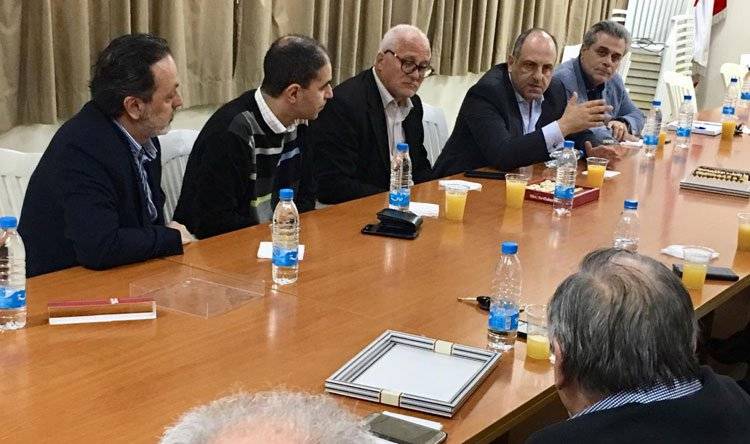 بو عاصي يبحث مواضيع مناطقية ومهنية مع أطباء أسنان بعبدا