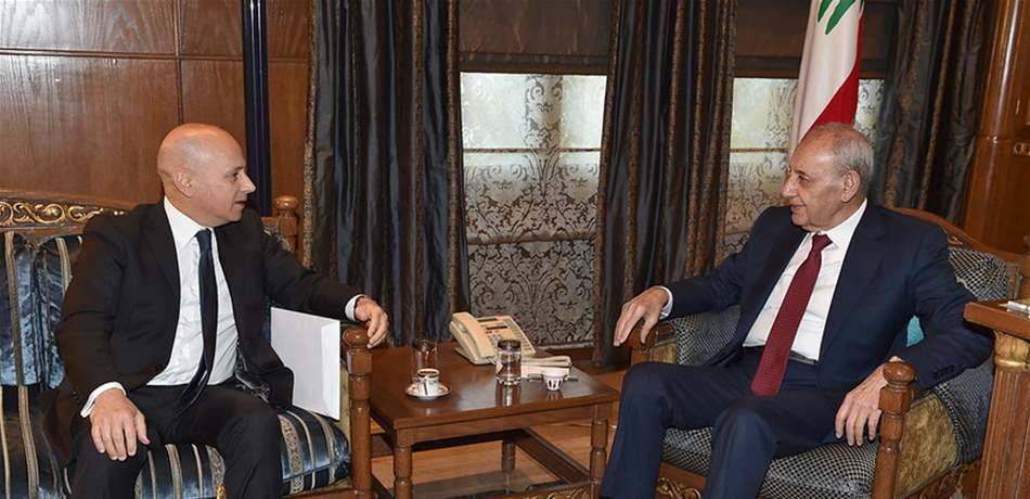 بري استقبل السفير الإيطالي وقائد الجيش والمجلس العسكري