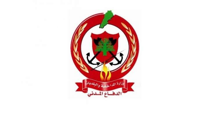 اخماد حريق داخل متجر لببع الالبسة في ضهور الصرفند.