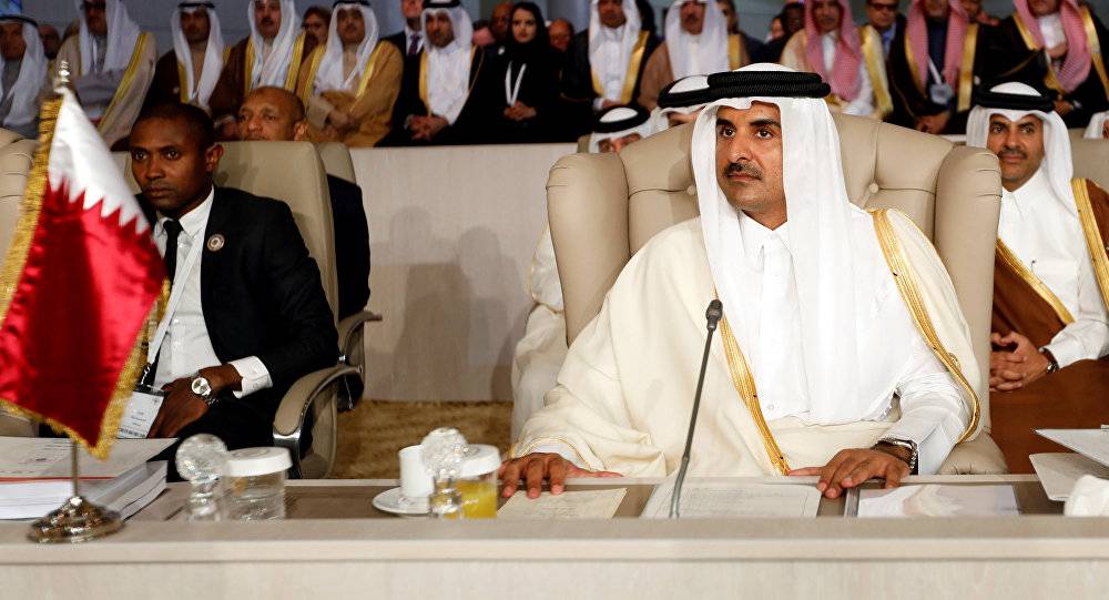 أمير قطر يبعث رسالة إلى رئيس سريلانكا