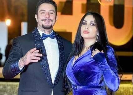بالصور- أول ظهور لأحمد الفيشاوي وزوجته ندى بعد شائعات انفصالهما