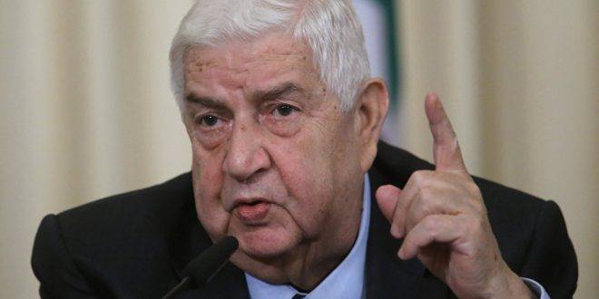 وزير الخارجية السوري وليد المعلم: ترامب لا يفقه بالقانون ولا بالجغرافيا!!