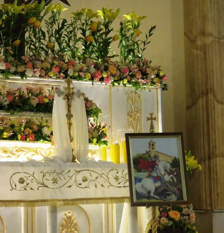 قداديس ونشاطات روحية في عيد القديس جرجس في الحدت