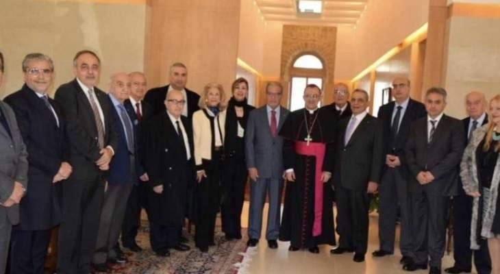 وديع الخازن التقى السفير البابوي: تفجيرات سيريلانكا كان لها الاثر البالغ على بهجة الأعياد