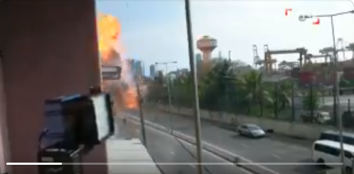 شاهد لحظة الانفجار الجديد أمام كنيسة في سريلانكا