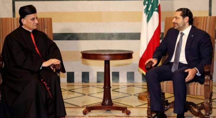 الراعي تلقى اتصال تهنئة من الحريري واستقبل قيومجيان معايدا