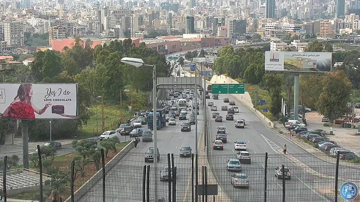 حركة المرور على بعض الطرقات الرئيسية