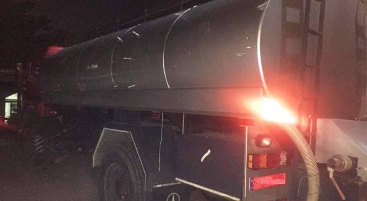 فصيلة الجديدة ضبطت صهريج مياه يستخدم رقم صهريج آخر ونظمت بحقه 3 محاضر ضبط