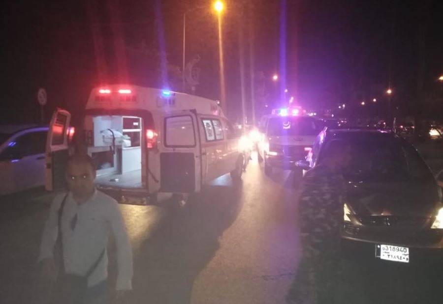 بالصورة: جريحان بحادث صدم على طريق المطار