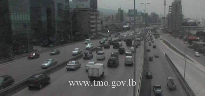 حركة المرور كثيفة من انطلياس باتجاه نهر الموت وصولا الى الدورة