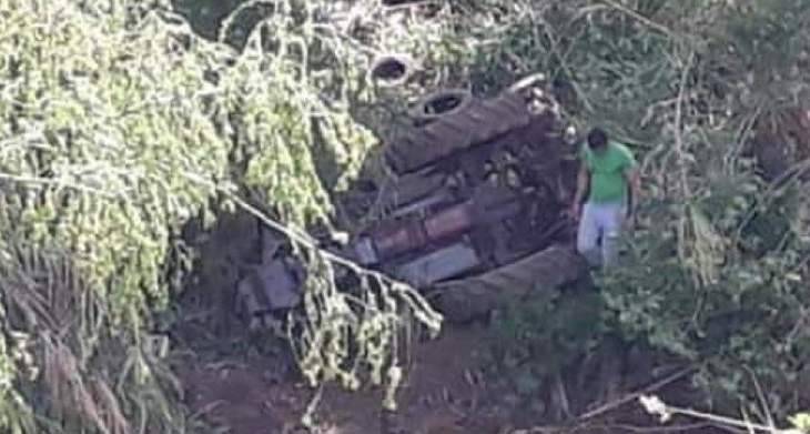 جريح بإنقلاب جرار زراعي على ضفاف نهر عرقا في عكار