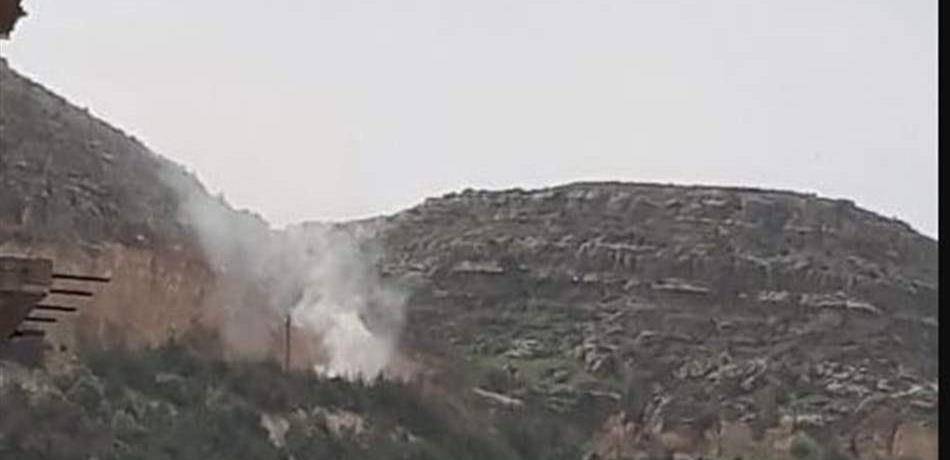 حرق نفايات على طريق جبل الأربعين في الضنية