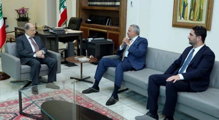 الرئيس عون بحث مع أرسلان والغريب بعودة النازحين ومع بقرادونيان بالمواضيع العامة
