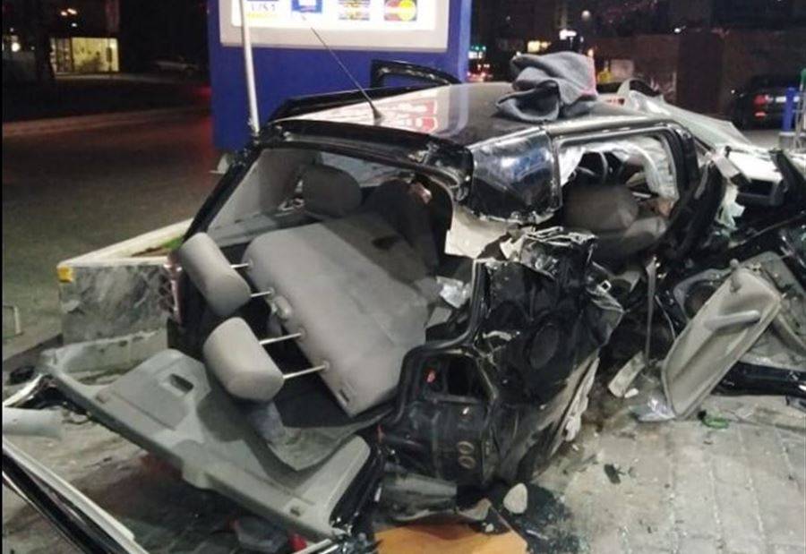 بالصور: جريح اثر حادث سير مروع في البوشرية