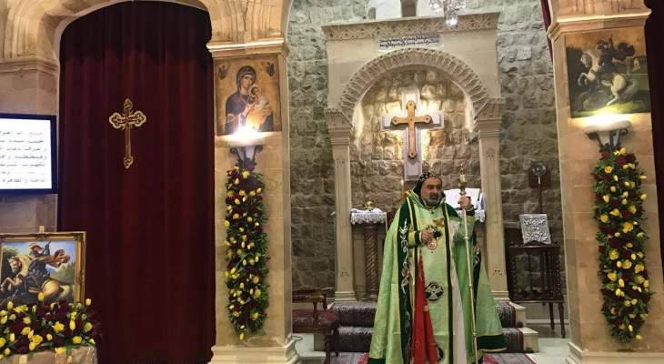 رعية مارجرجس في زحلة أقامت الصلوات والقداديس بعيد مار جرجس