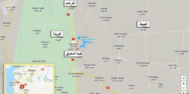 الجيش السوري يكتسح النصرة في ريف حماه ويسيطر على قلعة المضيق والتوينة