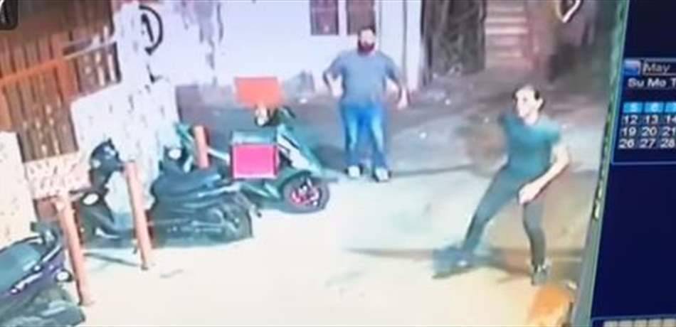 أسلحة حربية وتضارب.. إليكم ما حصل في الأوزاعي (فيديو)