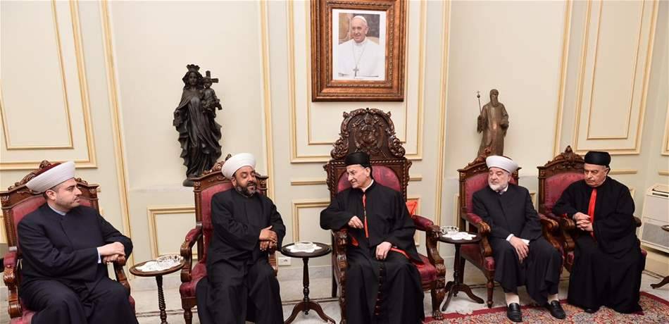 وفد من دار الفتوى يزور الراعي معزياً بصفير: شكل صفحة مضيئة في تاريخ لبنان