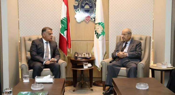 اللواء ابراهيم يستقبل رابطة قدماء القوى المسلحة اللبنانية