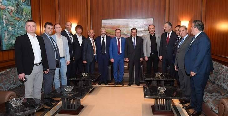 الفرزلي إستقبل نائبين روسيين ورئيس غرفة التجارة والصناعة الروسية