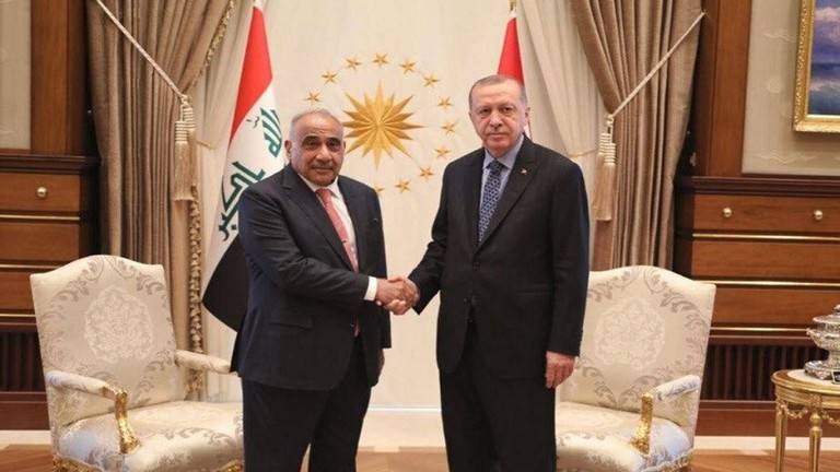 عبد المهدي وأردوغان يبحثان مسائل تهم العراق وتركيا