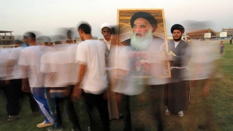 لم يصدر أي موقف من السيستاني بخصوص التوتر الأمريكي الإيراني