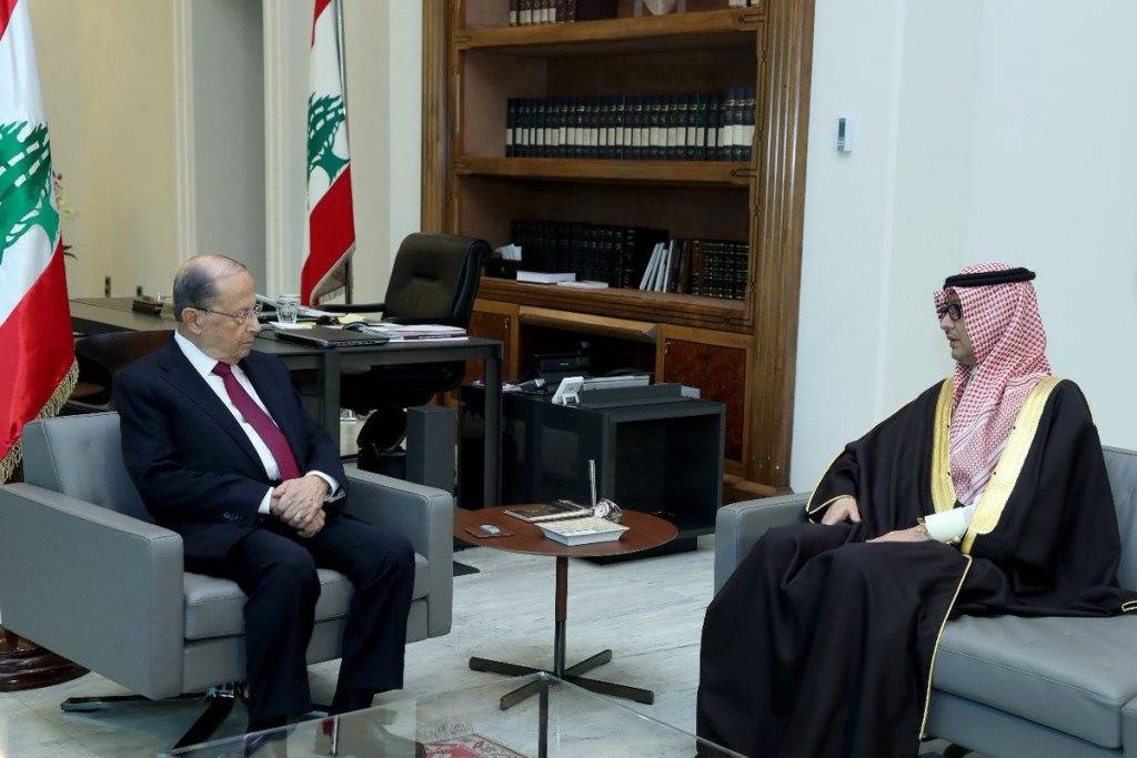 رئيس الجمهورية تقبل من بخاري تعازي قيادة بلاده بصفير وأكد حرصه على حقوق العسكريين