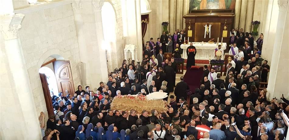 تسجية جثمان صفير في كنيسة الصرح البطريركي.. والراعي يترأس صلاة وضع البخور