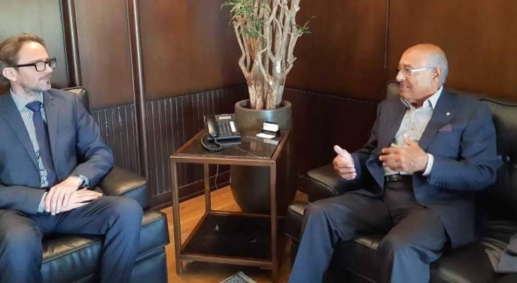 سفير بولندا في لبنان زار مقر غرفة التجارة والصناعة والزراعة في صيدا
