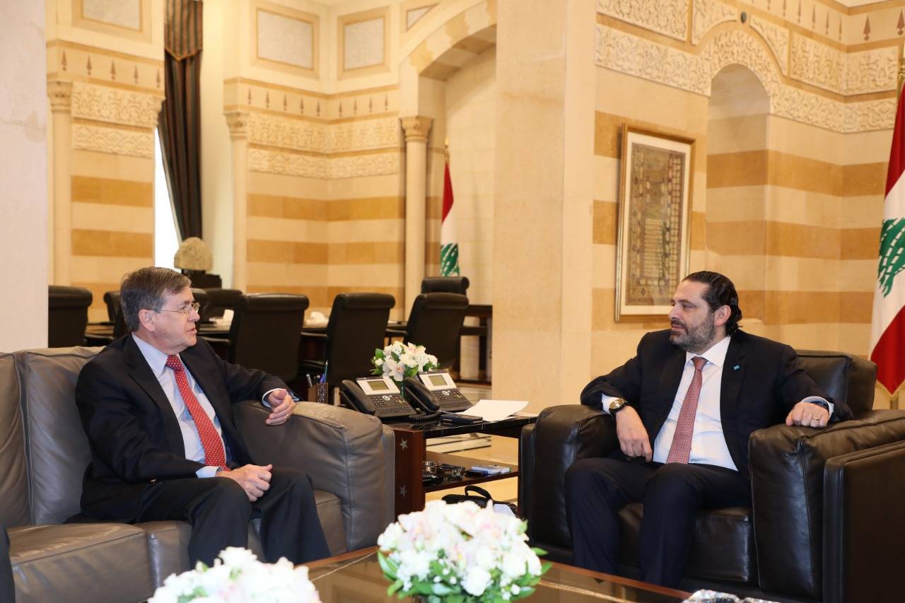 الحريري إستقبل ساترفيلد وبحثا في المستجدات محليا واقليميا