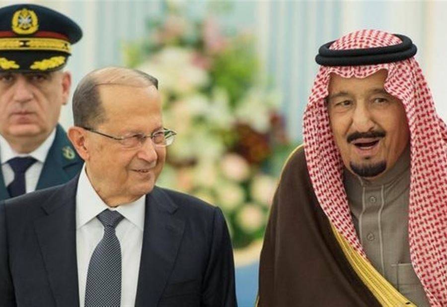 رسالة من العاهل السعودي الى عون