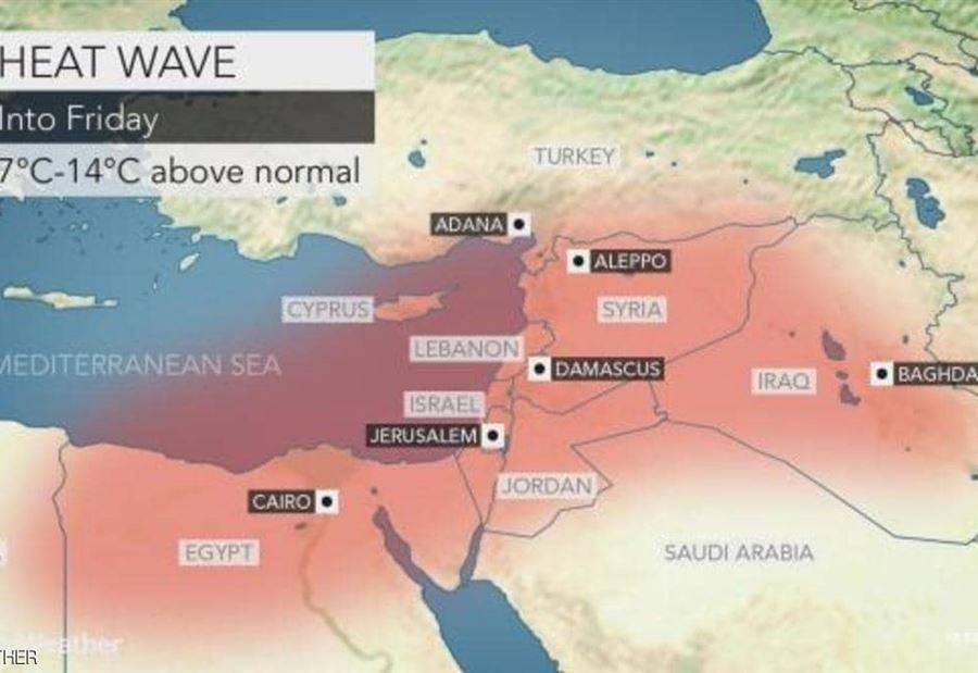 موجة حر "خطيرة" تضرب مصر وتمتد إلى دول أخرى بالمنطقة